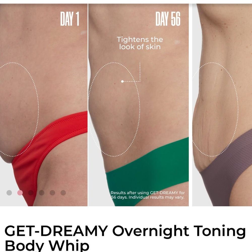 🎄🎄 3/$10 ⛄️☃️ NIB Get Dreamy Overnight Toning Whip reduces the look of cellulite - Picture 5 of 5